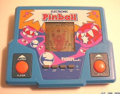 handheld electronic pinball game