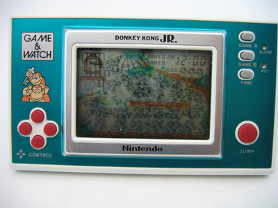donkey kong 80s handheld game