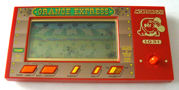 Handheld Empire - game | Tomy : Mickey Mouse Orange Express