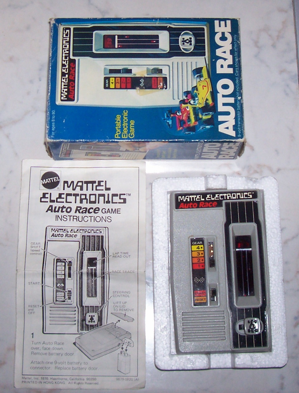 mattel electronics auto race